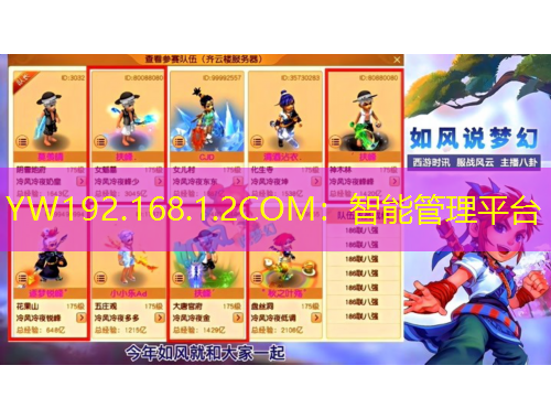 YW192.168.1.2COM：智能管理平臺