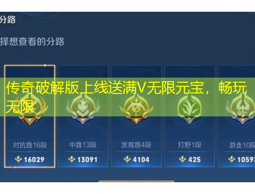 傳奇破解版上線送滿V無限元寶，暢玩無限