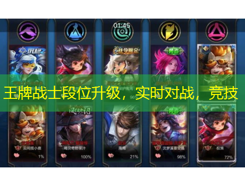 王牌戰(zhàn)士段位升級，實時對戰(zhàn)，競技