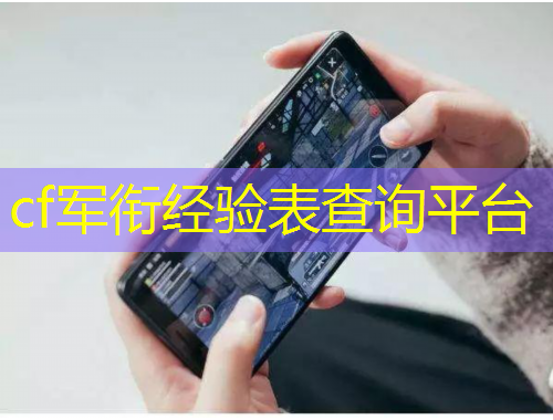 cf軍銜經(jīng)驗(yàn)表查詢平臺(tái)