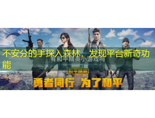 不安分的手探入森林，發(fā)現(xiàn)平臺新奇功能