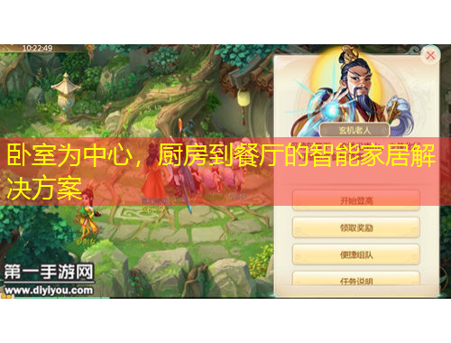 臥室為中心，廚房到餐廳的智能家居解決方案