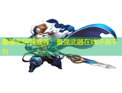 暴躁老阿姨推薦：最強武器在線評測平臺