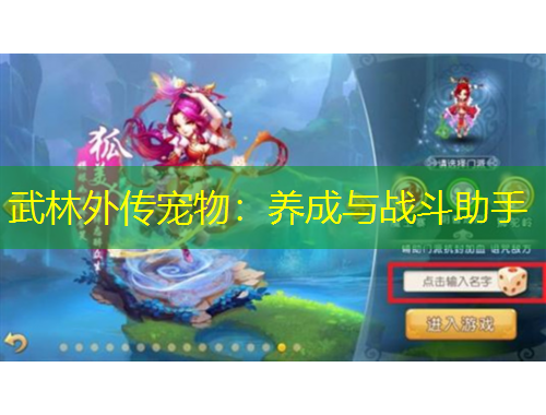 武林外傳寵物：養(yǎng)成與戰(zhàn)斗助手