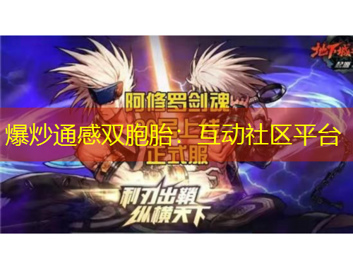 爆炒通感雙胞胎：互動社區(qū)平臺
