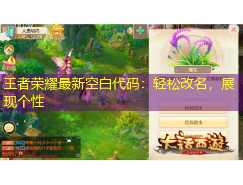 王者榮耀最新空白代碼：輕松改名，展現(xiàn)個(gè)性