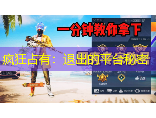 瘋狂占有：退出的平臺(tái)秘密