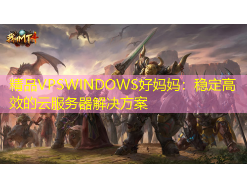 精品VPSWINDOWS好媽媽：穩(wěn)定高效的云服務器解決方案