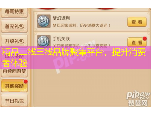 精品二線三線品牌聚集平臺(tái)，提升消費(fèi)者體驗(yàn)