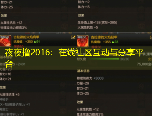 夜夜擼2016：在線社區(qū)互動(dòng)與分享平臺(tái)