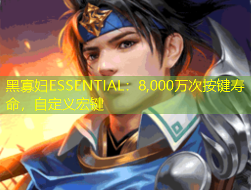 黑寡婦ESSENTIAL：8,000萬次按鍵壽命，自定義宏鍵