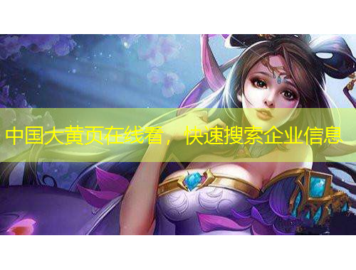 中國(guó)大黃頁(yè)在線看，快速搜索企業(yè)信息