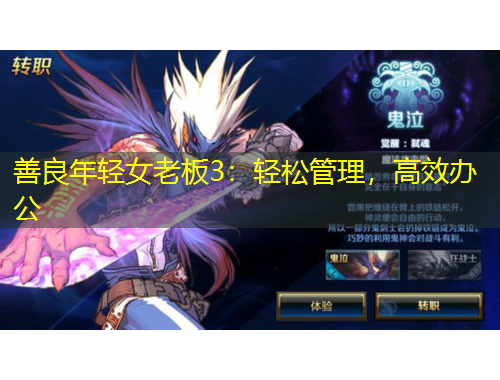 善良年輕女老板3：輕松管理，高效辦公