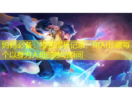 媽媽必備：寶寶成長記錄，用AI珍藏每個(gè)以身為人母的感動(dòng)瞬間