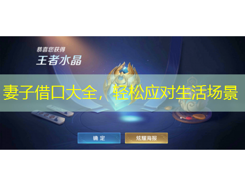 妻子借口大全，輕松應(yīng)對(duì)生活場(chǎng)景