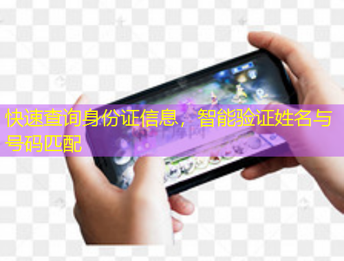 快速查詢身份證信息，智能驗證姓名與號碼匹配