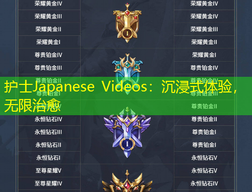 護士Japanese Videos：沉浸式體驗，無限治愈