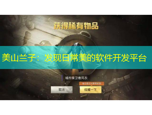 美山蘭子：發(fā)現(xiàn)日常美的軟件開(kāi)發(fā)平臺(tái)